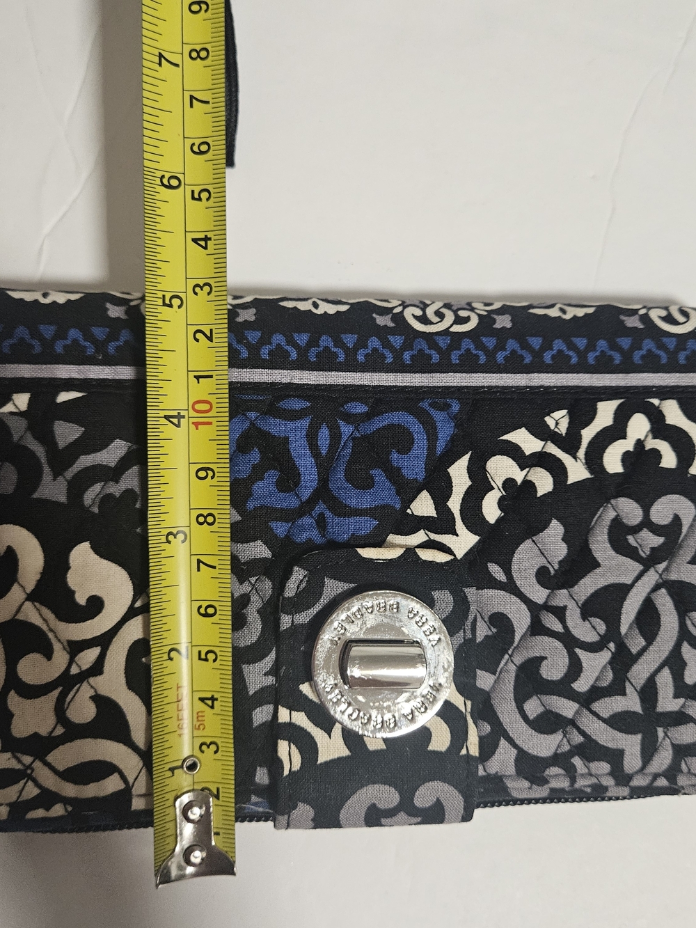Vera Bradley Floral Medallion Clutch Wallet - Black, Blue, Cream - Picture 4 of 6